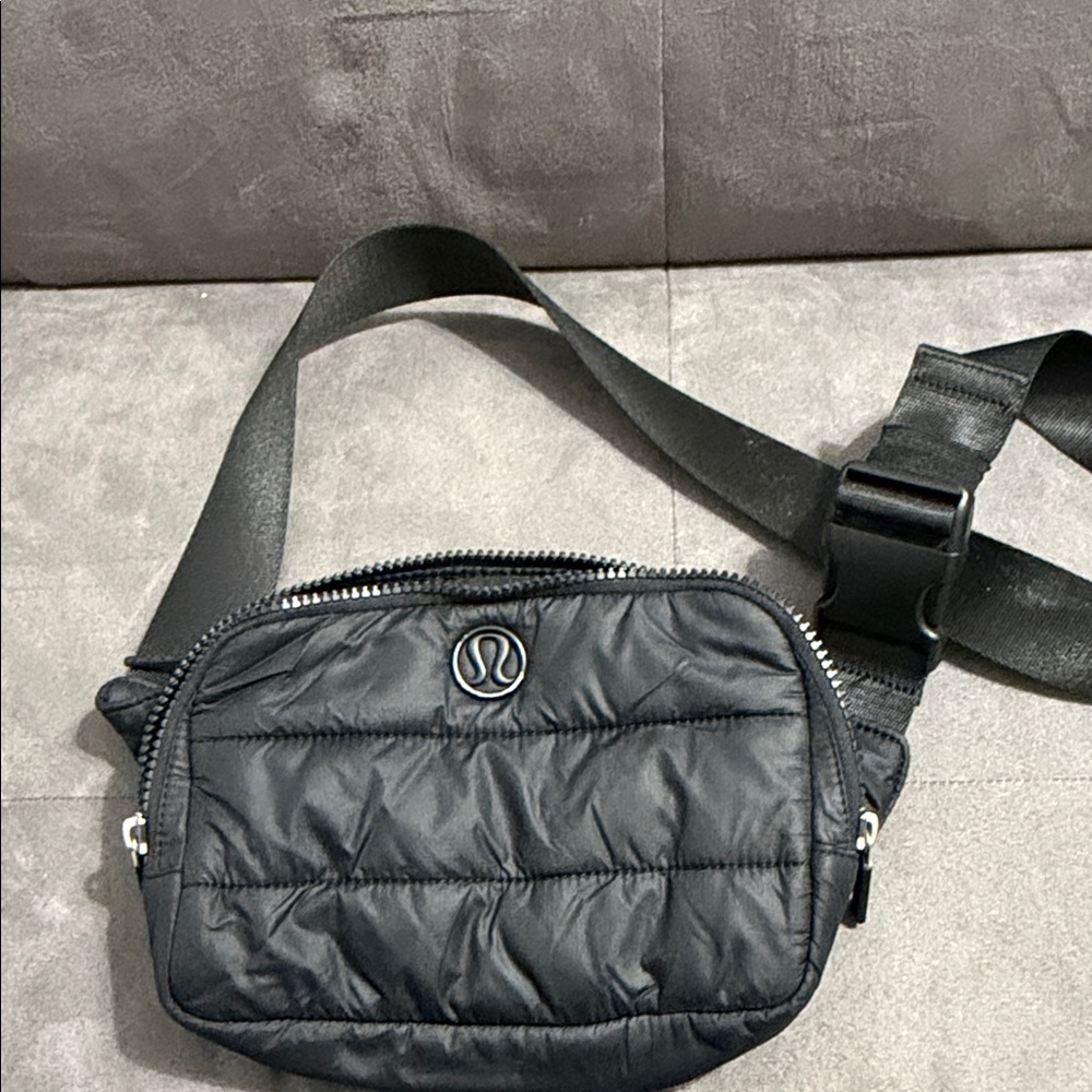 lululemon athletica Black Quilted Belt Bag